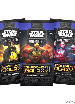 Dit is een foto van het spel Shadows of the Galaxy  - Star Wars Unlimited te koop bij Speldorado Spellenwinkel Delft