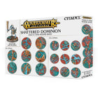 Dit is een foto van het spel Shattered Dominion 25 & 32Mm Round Bases - Age of Sigmar te koop bij Speldorado Spellenwinkel Delft