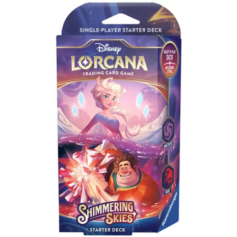 Disney Lorcana Shimmering Skies - Starter Deck - Elsa & Ralph– set Shimmering Skies - Starter