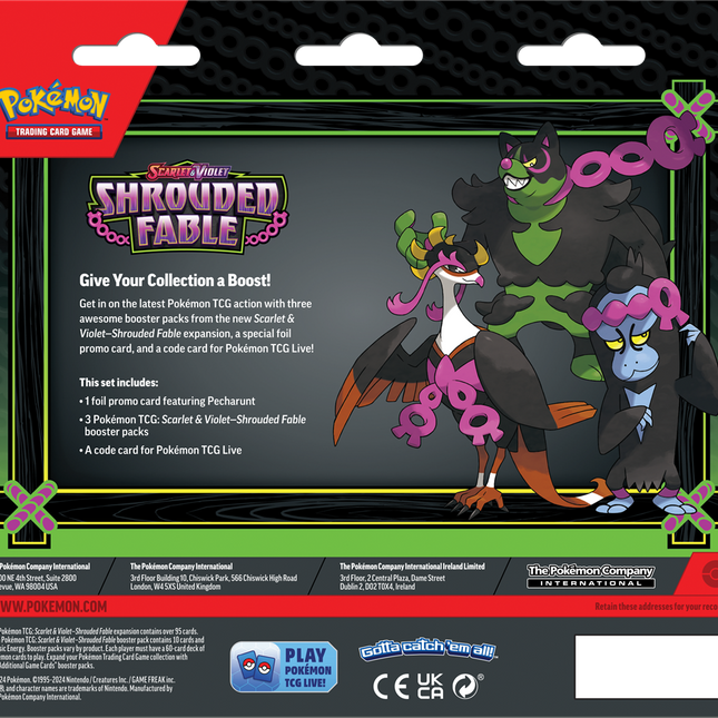 Dit is een foto van het spel Shrouded Fable 3BB - Pokemon te koop bij Speldorado Spellenwinkel Delft