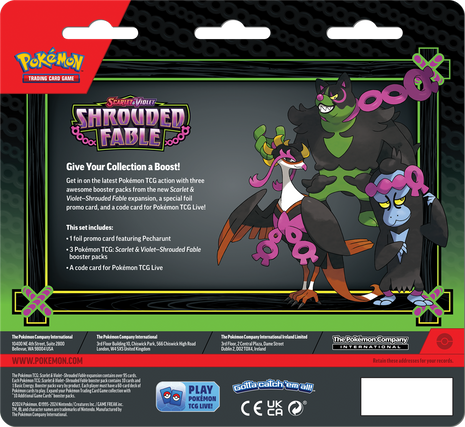 Pokémon TCG Shrouded Fable 3BB  – set Shrouded Fable - Booster