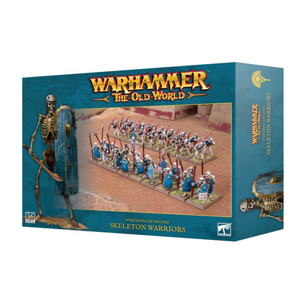 Dit is een afbeelding van het miniatuur Skeleton Warriors - Tomb Kings of Khemri voor het spel Warhammer, te koop bij Tabletop Miniature Wargames spellenwinkel Speldorado in delft