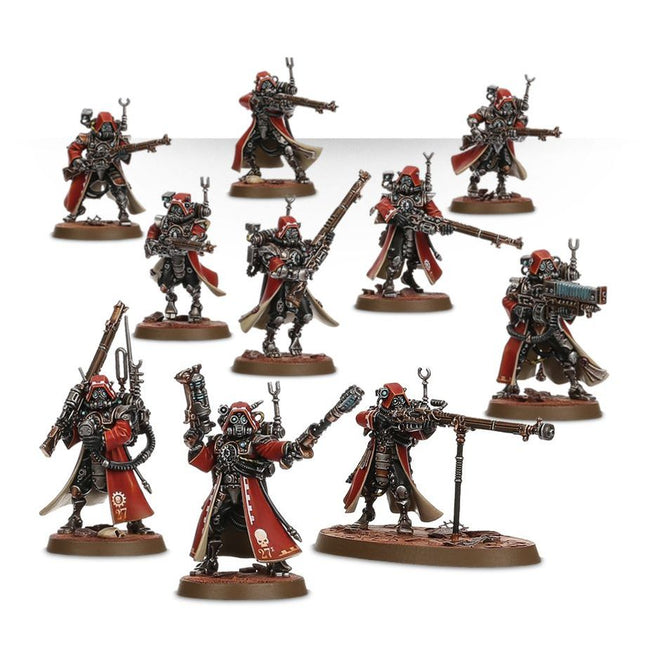 Dit is een afbeelding van het miniatuur Skitarii - Adeptus Mechanicus voor het spel Warhammer, te koop bij Tabletop Miniature Wargames spellenwinkel Speldorado in delft