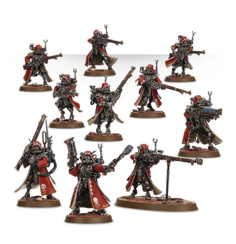 Dit is een afbeelding van het miniatuur Skitarii - Adeptus Mechanicus voor het spel Warhammer, te koop bij Tabletop Miniature Wargames spellenwinkel Speldorado in delft