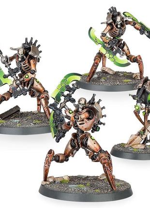 Dit is een afbeelding van het miniatuur Skorpekh Destroyers - Necrons voor het spel Warhammer, te koop bij Tabletop Miniature Wargames spellenwinkel Speldorado in delft