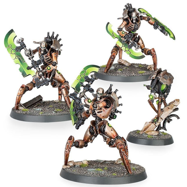 Dit is een afbeelding van het miniatuur Skorpekh Destroyers - Necrons voor het spel Warhammer, te koop bij Tabletop Miniature Wargames spellenwinkel Speldorado in delft