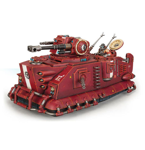 Dit is een afbeelding van het miniatuur Korpius Disintegrator - Adeptus Mechanicus voor het spel Warhammer, te koop bij Tabletop Miniature Wargames spellenwinkel Speldorado in delft