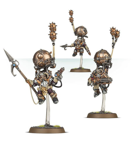 Dit is een afbeelding van het miniatuur Skywardens - Kharadon Overlords voor het spel Warhammer, te koop bij Tabletop Miniature Wargames spellenwinkel Speldorado in delft
