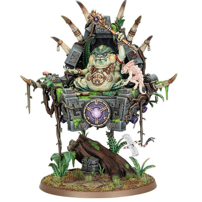 Dit is een afbeelding van het miniatuur Slann Starmaster - Seraphon voor het spel Warhammer, te koop bij Tabletop Miniature Wargames spellenwinkel Speldorado in delft