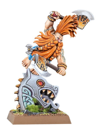 Dit is een afbeelding van het miniatuur Slayer Of Legend - Dwarfen Mountain Holds voor het spel Warhammer, te koop bij Tabletop Miniature Wargames spellenwinkel Speldorado in delft