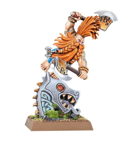 Dit is een afbeelding van het miniatuur Slayer Of Legend - Dwarfen Mountain Holds voor het spel Warhammer, te koop bij Tabletop Miniature Wargames spellenwinkel Speldorado in delft
