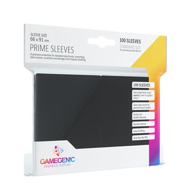 Sleeves Pack Prime Black (100) - Sleeves - Kaartspel accessoires,bordspel accessoires
