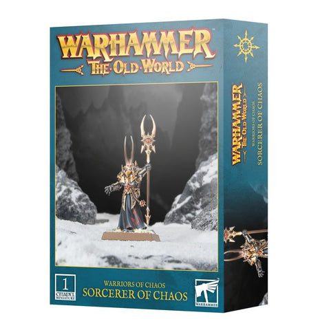 Warhammer: The Old World Sorcerer Of Chaos - Warriors of Chaos – fantasy miniaturen set Warhammer: The Old World Sorcerer Of Chaos - Warriors of Chaos – fantasy miniaturen set