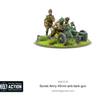Dit is een foto van het spel Soviet Army 45mm Anti Tank Gun te koop bij Speldorado Spellenwinkel Delft