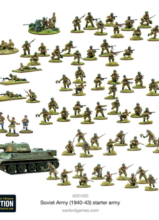 Dit is een foto van het spel Soviet Army (1940-43) Starter Army te koop bij Speldorado Spellenwinkel Delft