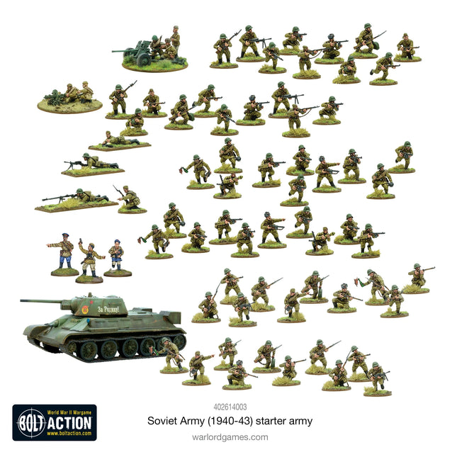 Dit is een foto van het spel Soviet Army (1940-43) Starter Army te koop bij Speldorado Spellenwinkel Delft