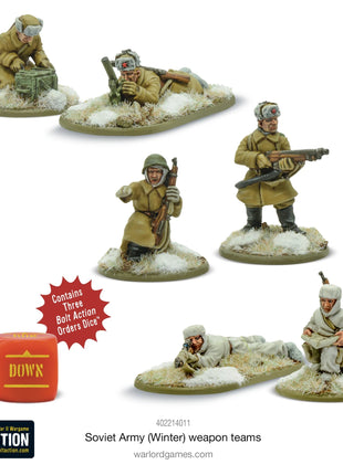 Dit is een foto van het spel Soviet Army (Winter) Weapons Teams te koop bij Speldorado Spellenwinkel Delft