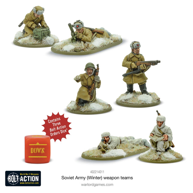 Dit is een foto van het spel Soviet Army (Winter) Weapons Teams te koop bij Speldorado Spellenwinkel Delft