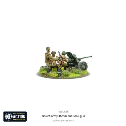 Dit is een foto van het spel Soviet Army 45mm Anti Tank Gun te koop bij Speldorado Spellenwinkel Delft
