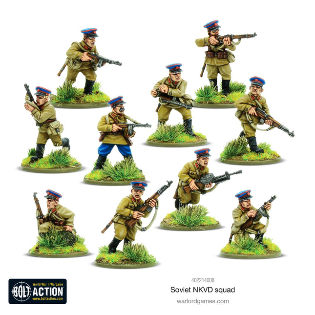 Dit is een foto van het spel Soviet NKVD Squad te koop bij Speldorado Spellenwinkel Delft