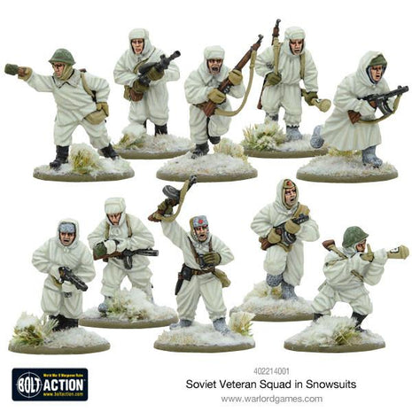 Dit is een foto van het spel Soviet Veteran Squad in Snowsuits te koop bij Speldorado Spellenwinkel Delft