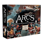 Arcs speelbord met kaarten en schepen – trick-taking actie in een epische space-opera strategie.