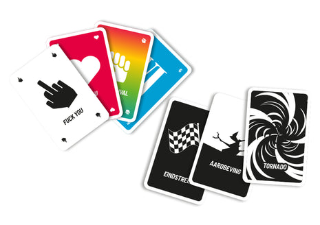 Actiekaarten zorgen voor onvoorspelbare wendingen tijdens een spel Frantic
