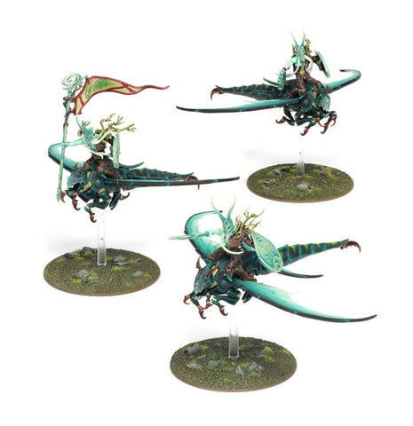 Dit is een afbeelding van het miniatuur Spiterider Lancers - Sylvaneth voor het spel Warhammer, te koop bij Tabletop Miniature Wargames spellenwinkel Speldorado in delft