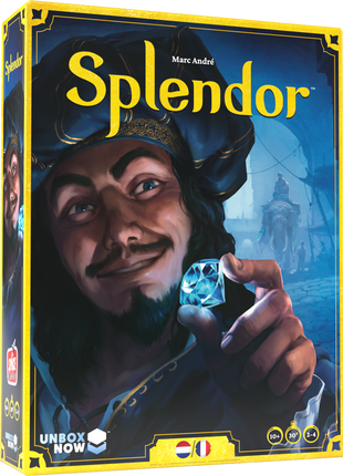 Dit is een foto van het spel Splendor NL EN-NL te koop bij Speldorado Spellenwinkel Delft