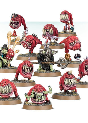 Dit is een foto van het spel Squig Herd - Gloomspite Gitz te koop bij Speldorado Spellenwinkel Delft
