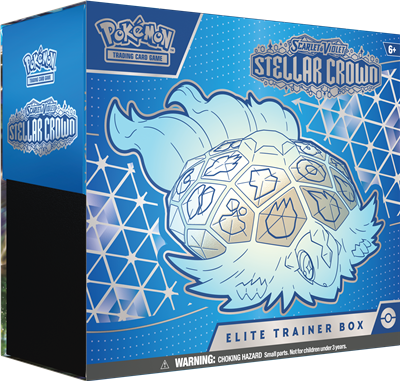 Dit is een foto van het spel Stellar Crown  Elite trainer box - Pokemon te koop bij Speldorado Spellenwinkel Delft
