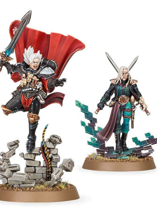 Dit is een afbeelding van het miniatuur Ephrael Stern & Kyganil - Adepta Sororitas voor het spel Warhammer, te koop bij Tabletop Miniature Wargames spellenwinkel Speldorado in delft