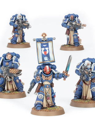 Dit is een afbeelding van het miniatuur Sternguard Veteran Squad - Space Marines voor het spel Warhammer, te koop bij Tabletop Miniature Wargames spellenwinkel Speldorado in delft