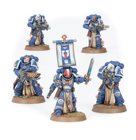 Dit is een afbeelding van het miniatuur Sternguard Veteran Squad - Space Marines voor het spel Warhammer, te koop bij Tabletop Miniature Wargames spellenwinkel Speldorado in delft