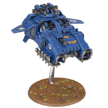 Dit is een afbeelding van het miniatuur Storm Speeder - Space Marines voor het spel Warhammer, te koop bij Tabletop Miniature Wargames spellenwinkel Speldorado in delft
