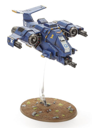 Dit is een afbeelding van het miniatuur Stormhawk Interceptor - Space Marines voor het spel Warhammer, te koop bij Tabletop Miniature Wargames spellenwinkel Speldorado in delft