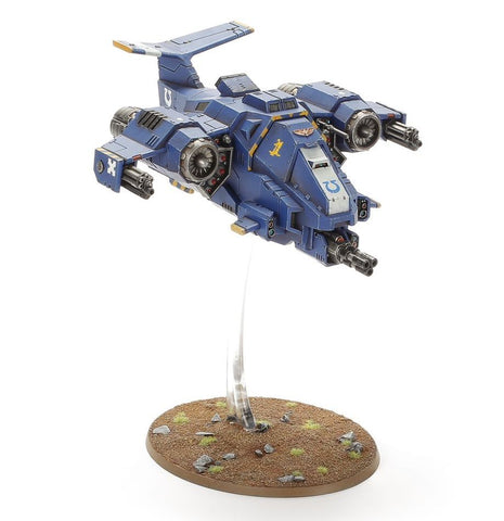Dit is een afbeelding van het miniatuur Stormhawk Interceptor - Space Marines voor het spel Warhammer, te koop bij Tabletop Miniature Wargames spellenwinkel Speldorado in delft