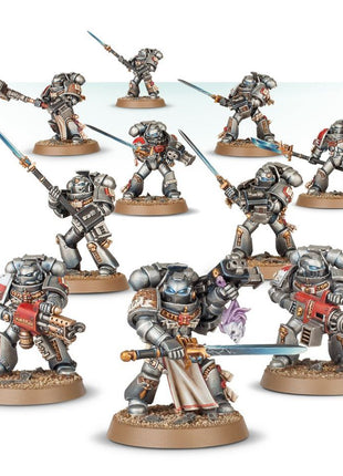 Dit is een afbeelding van het miniatuur Strike Squad - Grey Knights voor het spel Warhammer, te koop bij Tabletop Miniature Wargames spellenwinkel Speldorado in delft