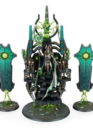 Dit is een afbeelding van het miniatuur Szarekh The Silent King - Necrons voor het spel Warhammer, te koop bij Tabletop Miniature Wargames spellenwinkel Speldorado in delft