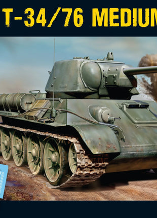 T34/76 Medium Tank voor Bolt Action - russen vehicle schaal 1:58 miniatuur