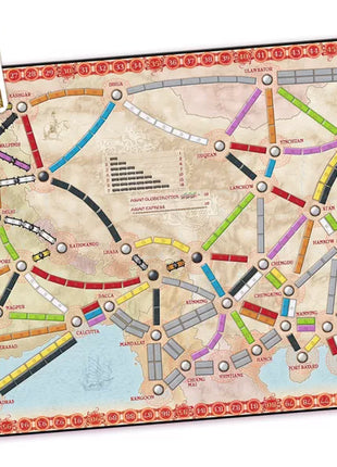 Dit is een foto van het spel Ticket to Ride - Asia EN-NL te koop bij Speldorado Spellenwinkel Delft
