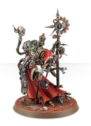 Dit is een afbeelding van het miniatuur Tech-Priest Dominus - Adeptus Mechanicus voor het spel Warhammer, te koop bij Tabletop Miniature Wargames spellenwinkel Speldorado in delft