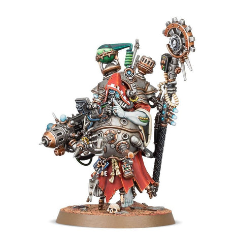 Dit is een afbeelding van het miniatuur Tech-Priest Manipulus - Adeptus Mechanicus voor het spel Warhammer, te koop bij Tabletop Miniature Wargames spellenwinkel Speldorado in delft