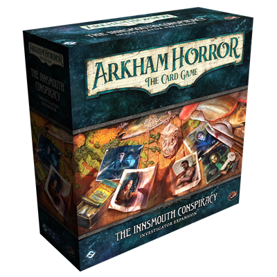Dit is een foto van het spel The Innsmouth Consp Invest. Exp- Arkham Horror - LCG te koop bij Speldorado Spellenwinkel Delft