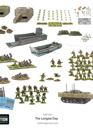 Dit is een foto van het spel The Longest Day. D-Day Battle-Set te koop bij Speldorado Spellenwinkel Delft