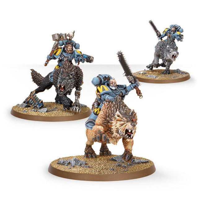 Dit is een foto van het spel Thunderwolf Cavalry - Space Wolves te koop bij Speldorado Spellenwinkel Delft