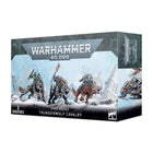 Dit is een afbeelding van het miniatuur Thunderwolf Cavalry - Space Wolves voor het spel Warhammer, te koop bij Tabletop Miniature Wargames spellenwinkel Speldorado in delft