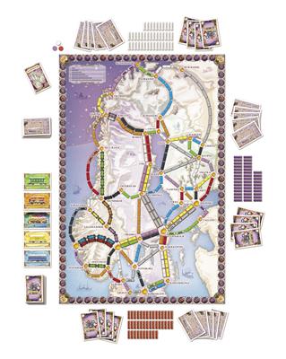 Dit is een foto van het spel Ticket to Ride - Nordic Countries - English EN te koop bij Speldorado Spellenwinkel Delft