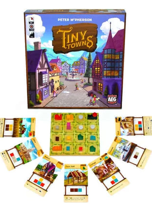 Dit is een foto van het spel Tiny Towns EN te koop bij Speldorado Spellenwinkel Delft