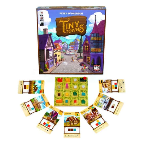 Dit is een foto van het spel Tiny Towns EN te koop bij Speldorado Spellenwinkel Delft